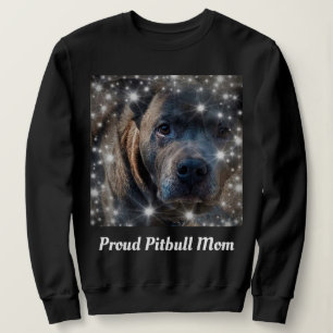 Trotse Pitbull Hond Moeder Zwart Trui