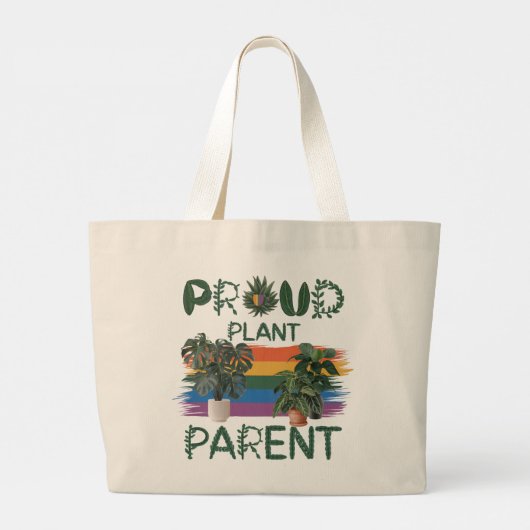 Trotse Plant Ouder Canvas tas - LGBTQ+ (Achterkant)