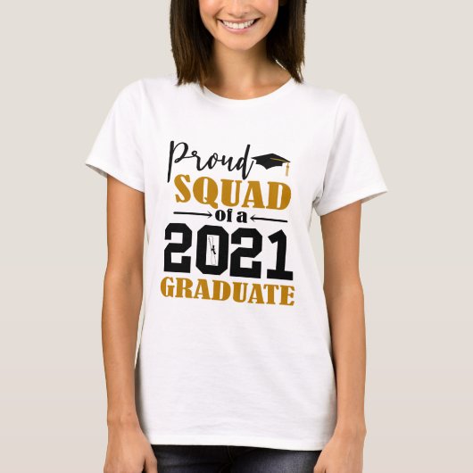 Trotse ploeg van een 2021 Afstuderen T-shirt (Voorkant)