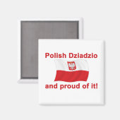 Trotse Poolse Dziadzio Magneet (Voorkant / Achterkant)