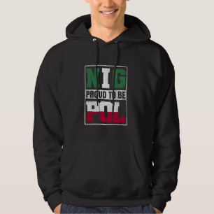 Trotse Poolse Nigeriaanse mix Polen en Nigeria erf Hoodie