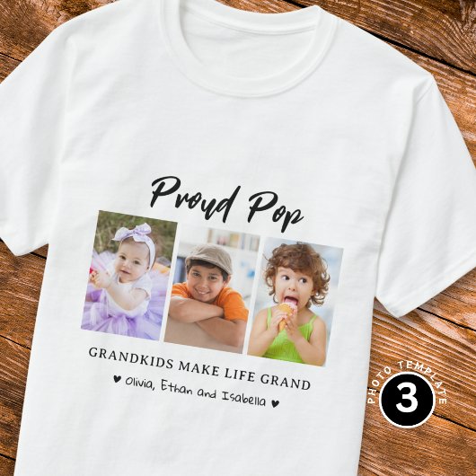 Trotse Pop Kleinkinderen Maken het leven Grand 3 F T-shirt