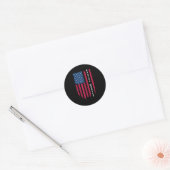 Trotse postbeambte Postmaster US Post Service MEM Ronde Sticker (Envelop)