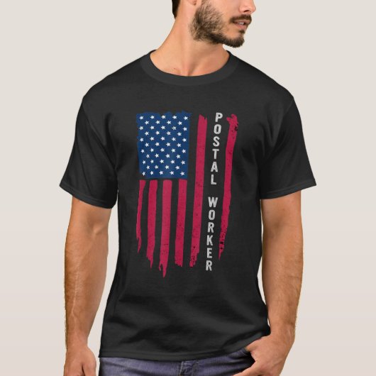 Trotse postbeambte Postmaster US Post Service MEM T-shirt (Voorkant)