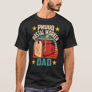 Trotse postbode Papa Postbode Postbode Koerier Ma T-shirt