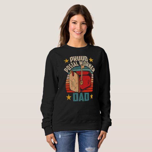 Trotse postbode Papa Postbode Postbode Koerier Ma Trui (Voorkant volledig)
