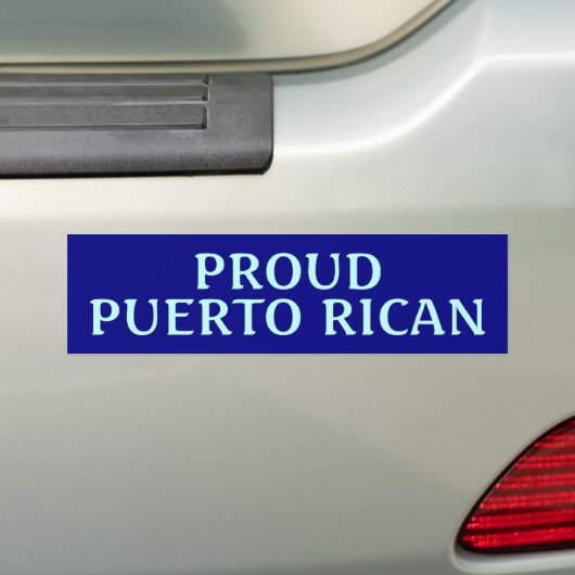 trotse puerto - rican bumpersticker (Op auto)