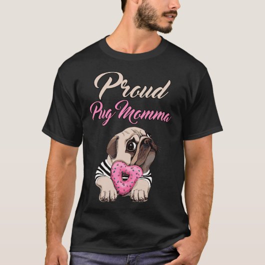 Trotse Pug Moeder Relaxed Fit 687 T-shirt (Voorkant)