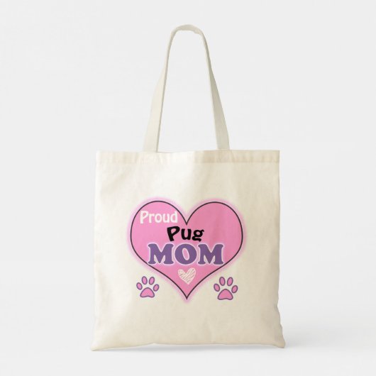 Trotse Pug Moeder Tote Bag (Achterkant)