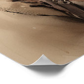 Trotse Punjabi Sikh krijgers waterverf schilderij Poster (Hoek)