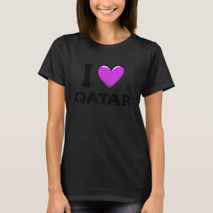 Trotse Qatariër op vakantie Ik hou van Qatar T-shirt
