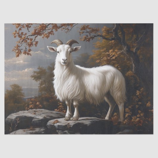 Trotse Ram Stijl Schilderij Decoupage Tissuepapier (Voorkant)