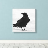 Trotse Raven Canvas Afdruk (Insitu (Houten vloer))