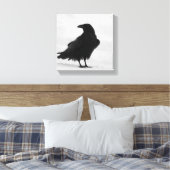 Trotse Raven Canvas Afdruk (Insitu (Slaapkamer))