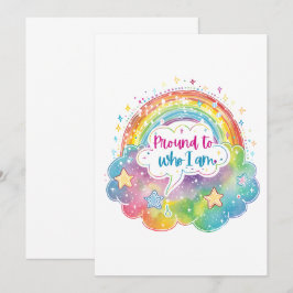 Trotse Regenboog Kunst Zelfliefde Pride Cadeau Kaart