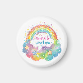Trotse Regenboog Kunst Zelfliefde Pride Cadeau Magneet