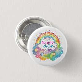 Trotse Regenboog Kunst Zelfliefde Pride Cadeau Ronde Button 3,2 Cm