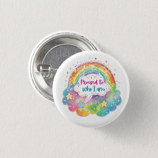 Trotse Regenboog Kunst Zelfliefde Pride Cadeau Ronde Button 3,2 Cm (Voorkant /achterkant)