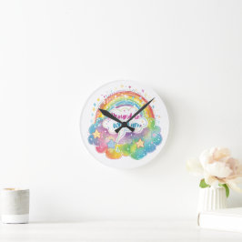 Trotse Regenboog Kunst Zelfliefde Pride Cadeau Ronde Klok