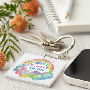 Trotse Regenboog Kunst Zelfliefde Pride Cadeau Sleutelhanger