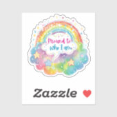 Trotse Regenboog Kunst Zelfliefde Pride Cadeau Sticker (Vel)