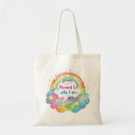 Trotse Regenboog Kunst Zelfliefde Pride Cadeau Tote Bag