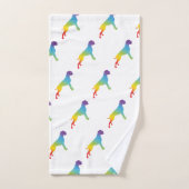 trotse regenboogbokshonden bad handdoek (Handdoek)