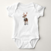 Trotse rendier Baby Bodysuit (Voorkant)