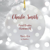 Trotse Rendier Kerst Elf Keramisch Ornament