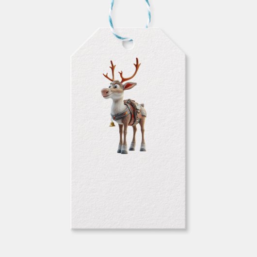 Trotse rendier kraft cadeau Labels Cadeaulabel (Voorkant)