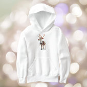 Trotse rendier meisje hoodie