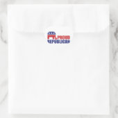 Trotse Republikeinse Olifant Hart Sticker (Tas)