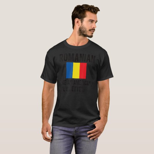 Trotse Roemeense vlag Roemenië Geboren Roemeense r T-shirt (Voorkant volledig)