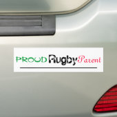 trotse rugbyouder bumpersticker (Op auto)