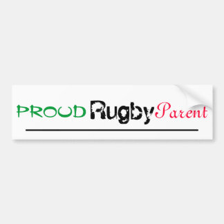 trotse rugbyouder bumpersticker