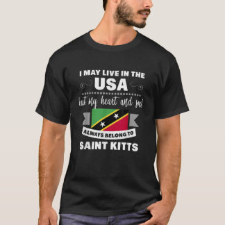 Trotse Saint Kitts Amerikaanse citaten St Kitts Vl T-shirt