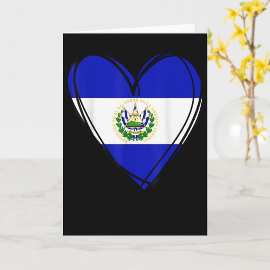 Trotse Salvadoraanse Jongen Mijn Hallo El Salvador Kaart (Gele Bloem)