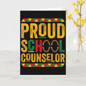 Trotse schoolbegeleider - Black History Month _1 Kaart (Gele Bloem)