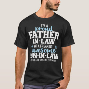 Trotse schoonvader van een geweldige schoonzoon t-shirt