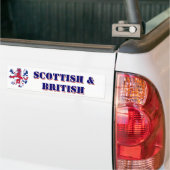 Trotse Schot en Brit Bumpersticker (Op Truck)