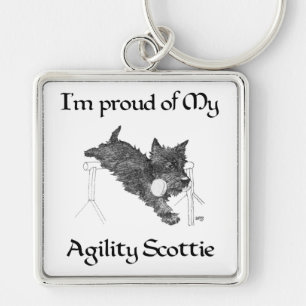 Trotse Schotse Agility Scottie Sleutelhanger