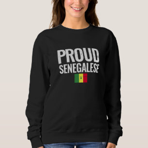 Trotse Senegalese Senegalese vlag Trui