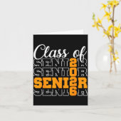 Trotse senior 2026 afstudeerklas middelbare school kaart (Gele Bloem)