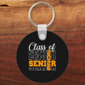Trotse senior 2026 afstudeerklas middelbare school sleutelhanger (Voorkant)
