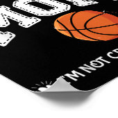 Trotse Senior Mom 2026 Afstuderen Basketbalspeler Poster (Hoek)