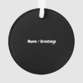 Trotse Senior Mom Class van 2025 Ornament (achterkant)