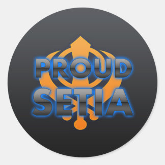 Trotse Setia, Setia trots Ronde Sticker