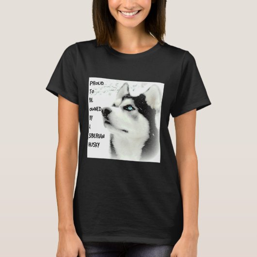 Trotse Siberische Husky T-shirt (Voorkant)