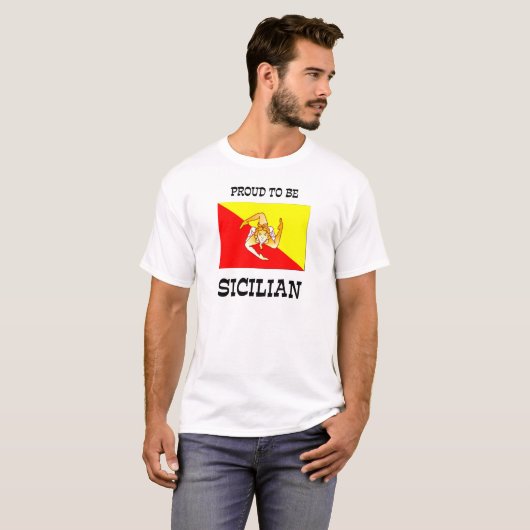 Trotse Siciliaan T-shirt (Voorkant volledig)