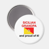 Trotse Siciliaanse Opa Magneet (Voorkant / Achterkant)
